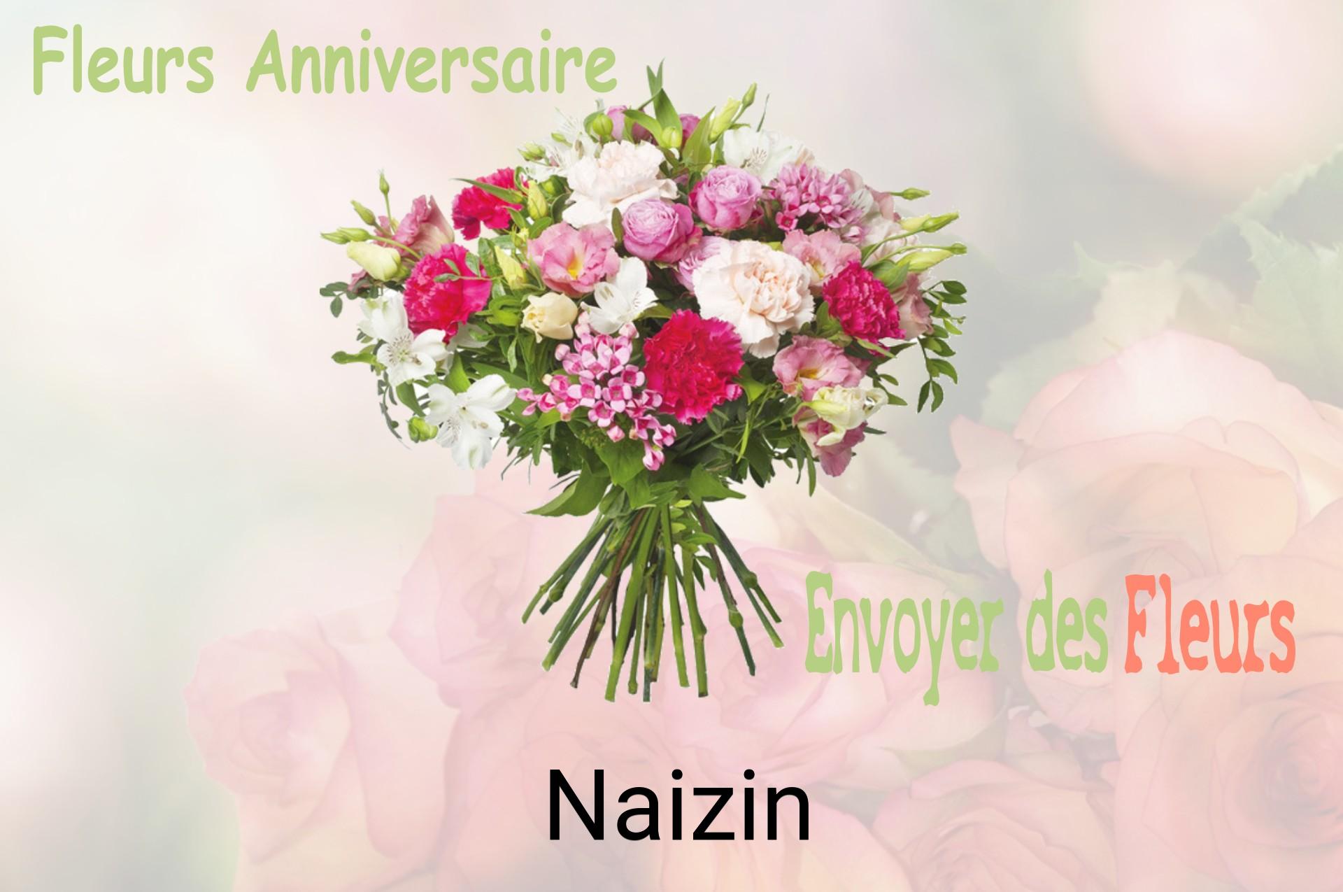 Bouquet de fleurs d’anniversaire livré à Naizin